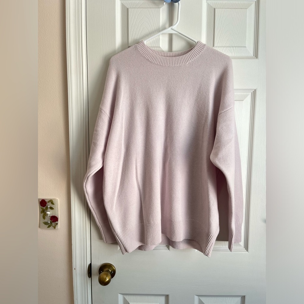 Aritzia Group by Babaton Pink Merino Wool Sweater